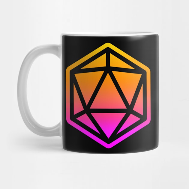 80s Retro D20 Sunset by SimonBreeze